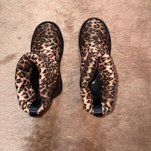 Zara Brown Leopard Print Boots